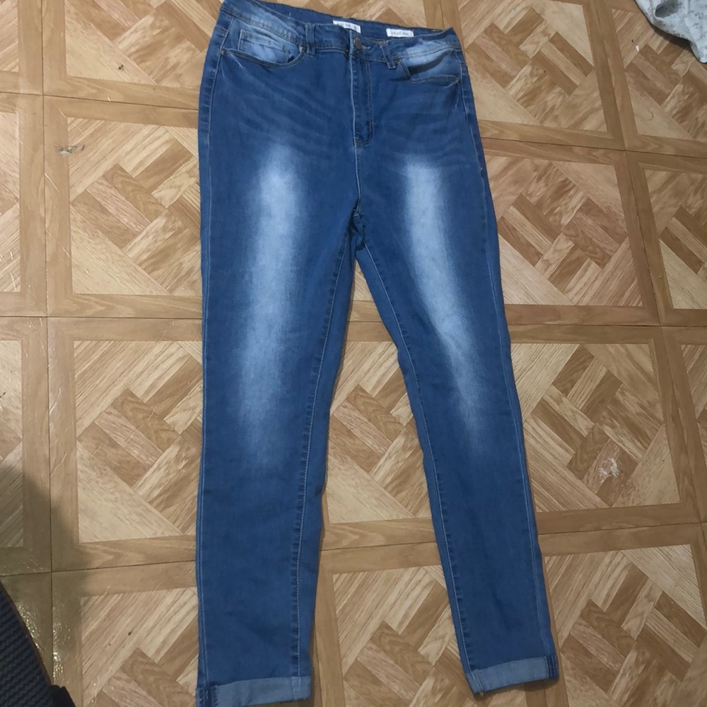 Medium blue wash jeans